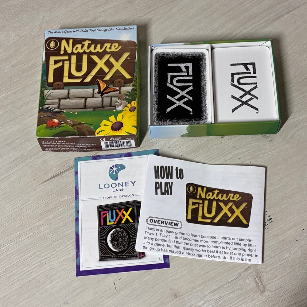 Looney Labs Nature Fluxx Card Game Ecology Theme Ever Changing Rules Complete